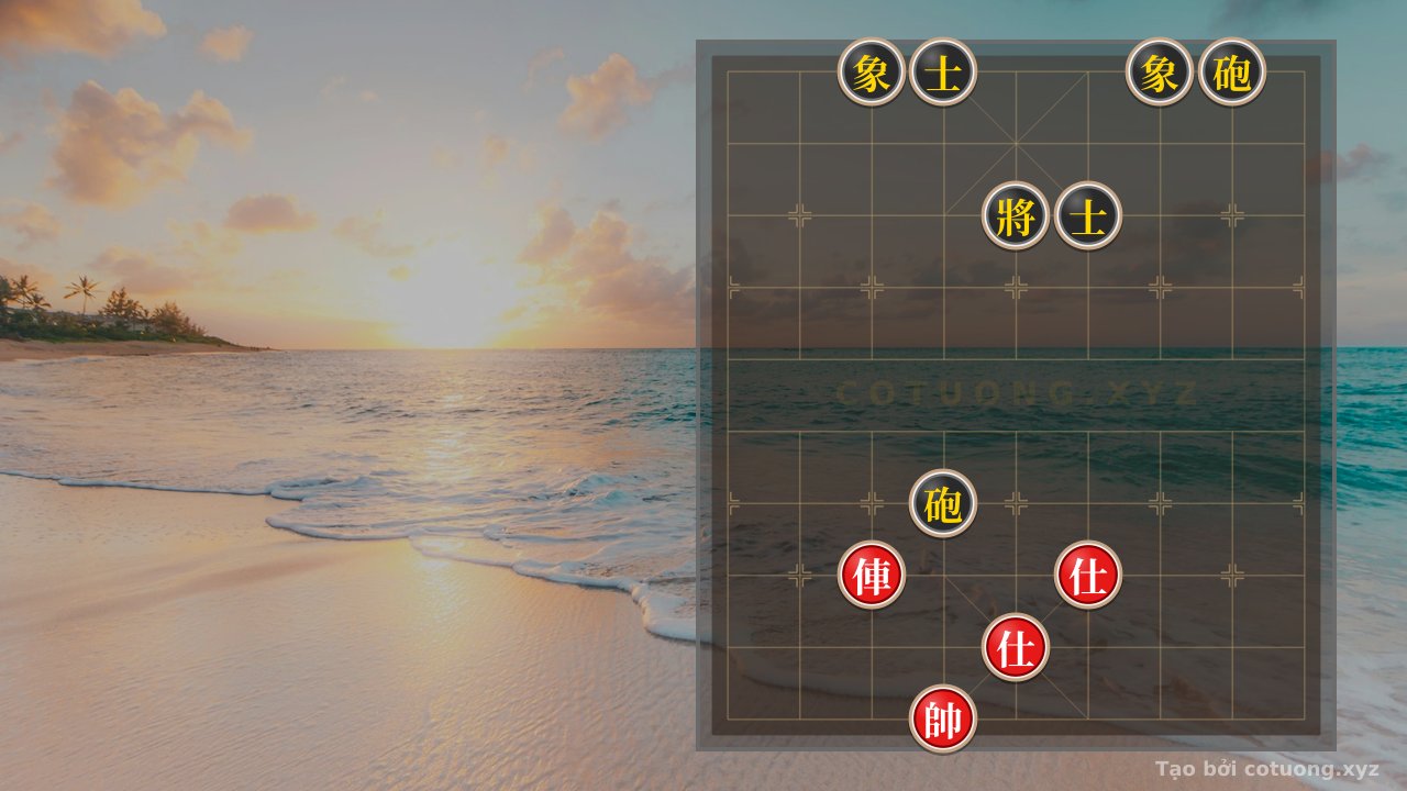 Thế cờ: Xiangqi: Black's Defensive Tactics - Red's First Move — Cờ Tướng Online