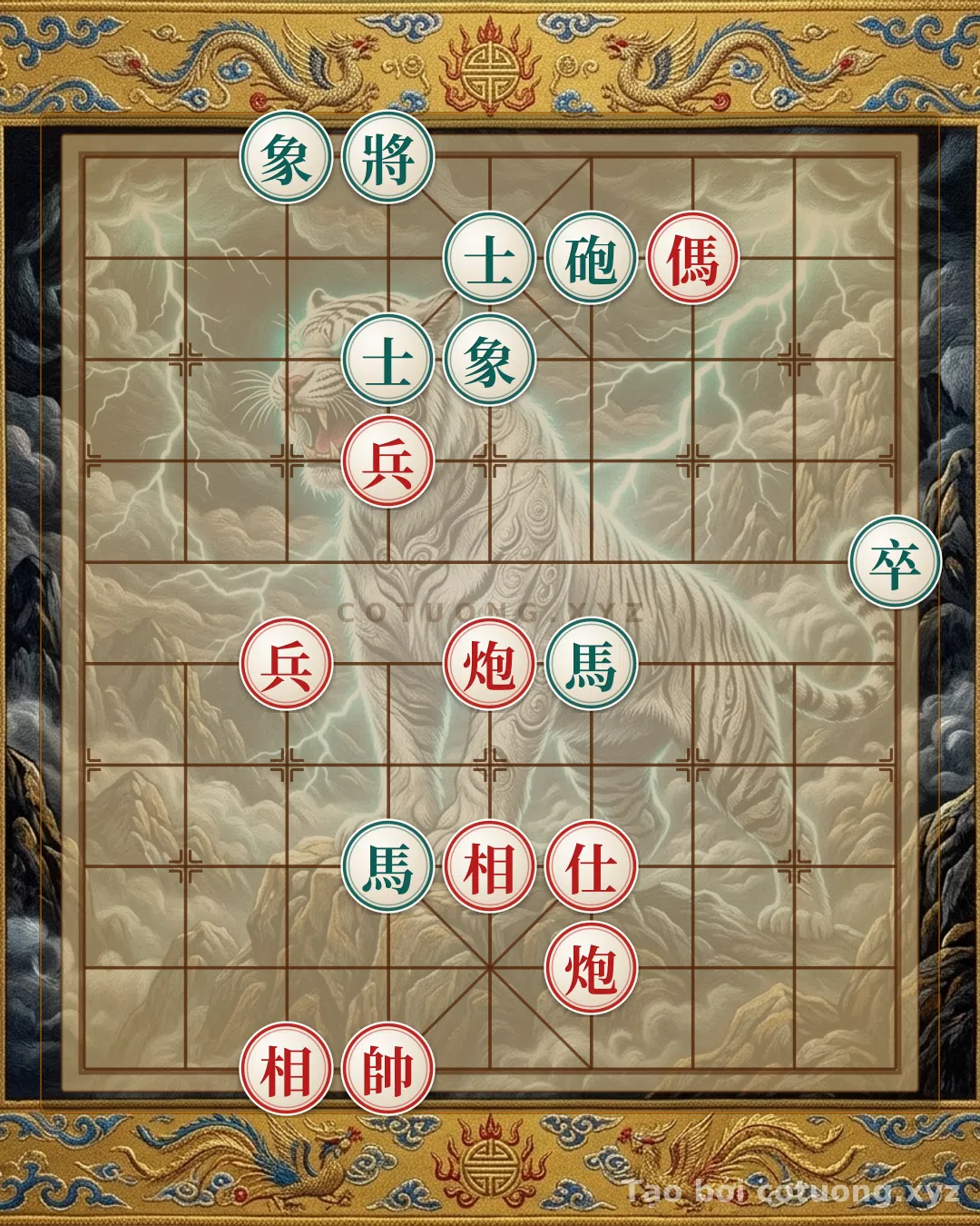 Challenge: Xiangqi Mastery Secrets: When Red Horse Cannons Face Black Horse Cannons in a Life-or-Death Battle - Can you solve it?