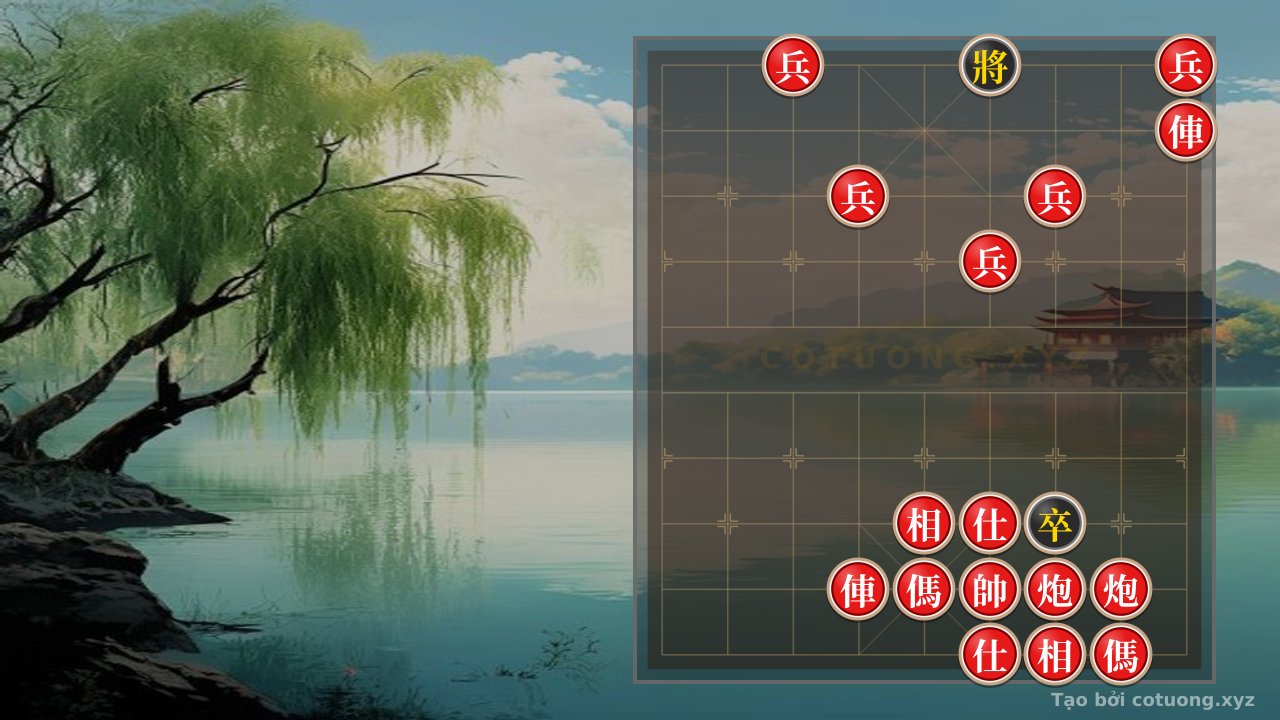 Thế cờ: Xiangqi: The Red's Double Horse Leg Strategy to Defeat the Black General - Tactics of the Red Master — Cờ Tướng Online