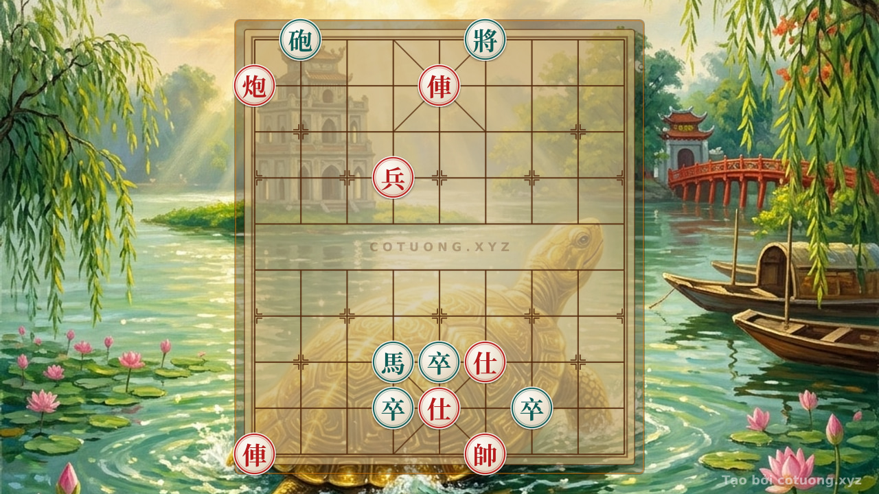 Thế cờ: Red General Chess: The 5-Move Strategy to Beat Black — Cờ Tướng Online