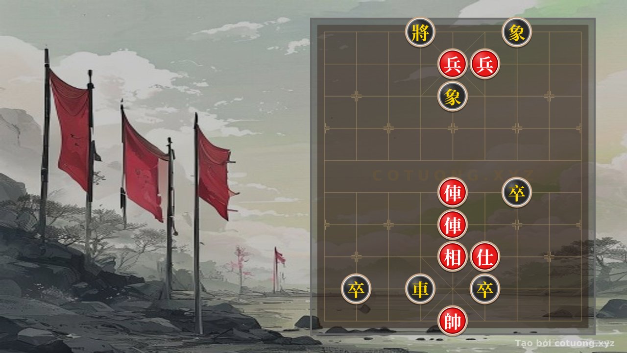 Thế cờ: Endgame Mastery: 2Rooks 2Cannons vs Rook 3Cannons 2Elephants - The Secret to Defeating Black in 5 Moves — Cờ Tướng Online