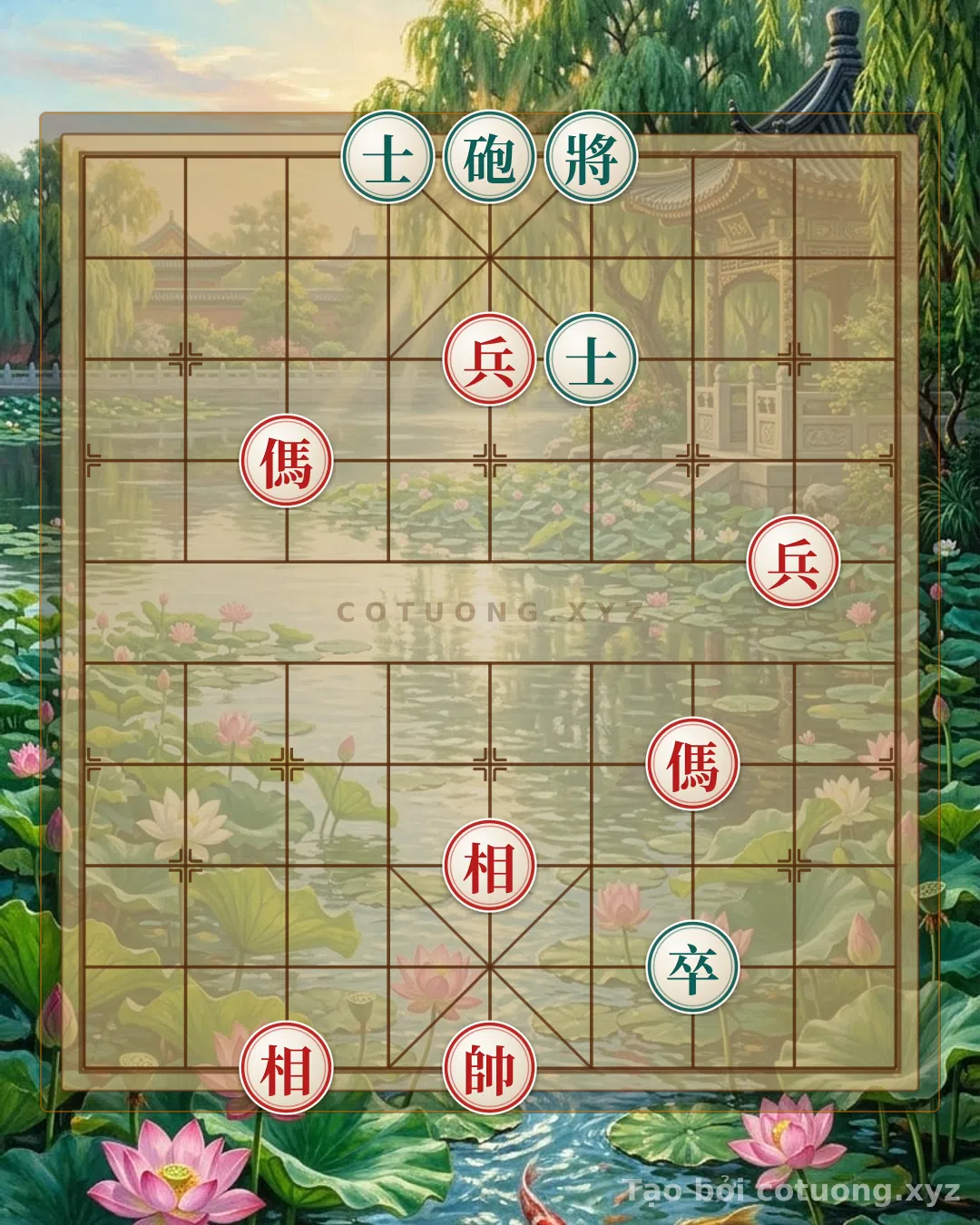 Thử Thách: Song Mã Đánh Chót: Cách Đỏ Bẻ Gãy Phòng Ngự Đen Trong Thế Trận 1/10 - Bạn có thể giải được?