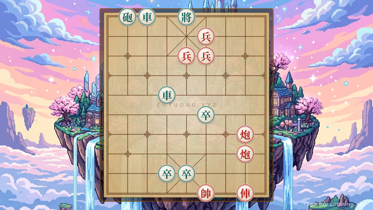 Thế cờ: Mastering the Rapid Checkmate: The Art of the Rook 2 Cannons 3 Pawns Endgame - The Unseen Move in Chinese Chess — Cờ Tướng Online
