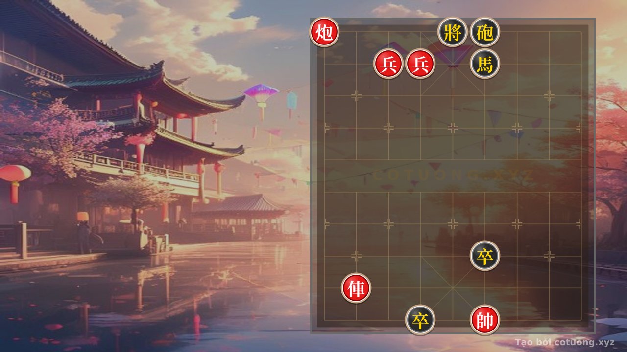 Thế cờ: Red Cannon on File 9 Rank 10: A Classic Tactical Trap in Chinese Chess — Cờ Tướng Online