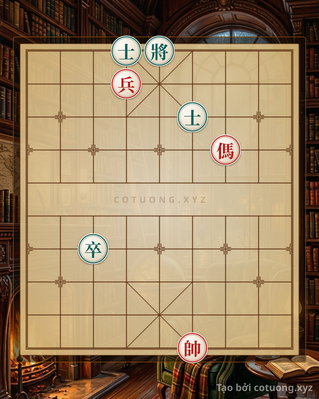 Challenge: Xiangqi (Chinese Chess) Lesson: Defensive Counterattack with Black Advisor on File 4, Rank 10 - Can you solve it?