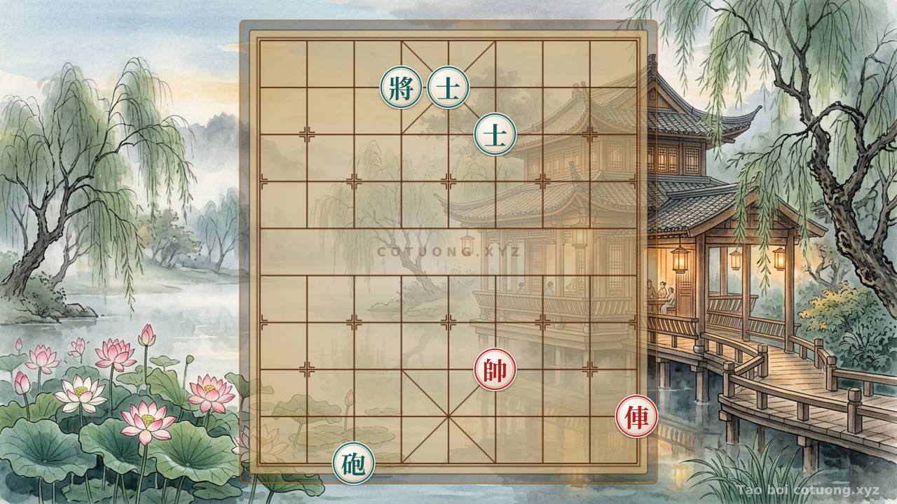 Thế cờ: The Ghost Chessboard: The Red Chariot's Piercing Strike - Ancient Killing Technique in the Battle of Xichibi — Cờ Tướng Online
