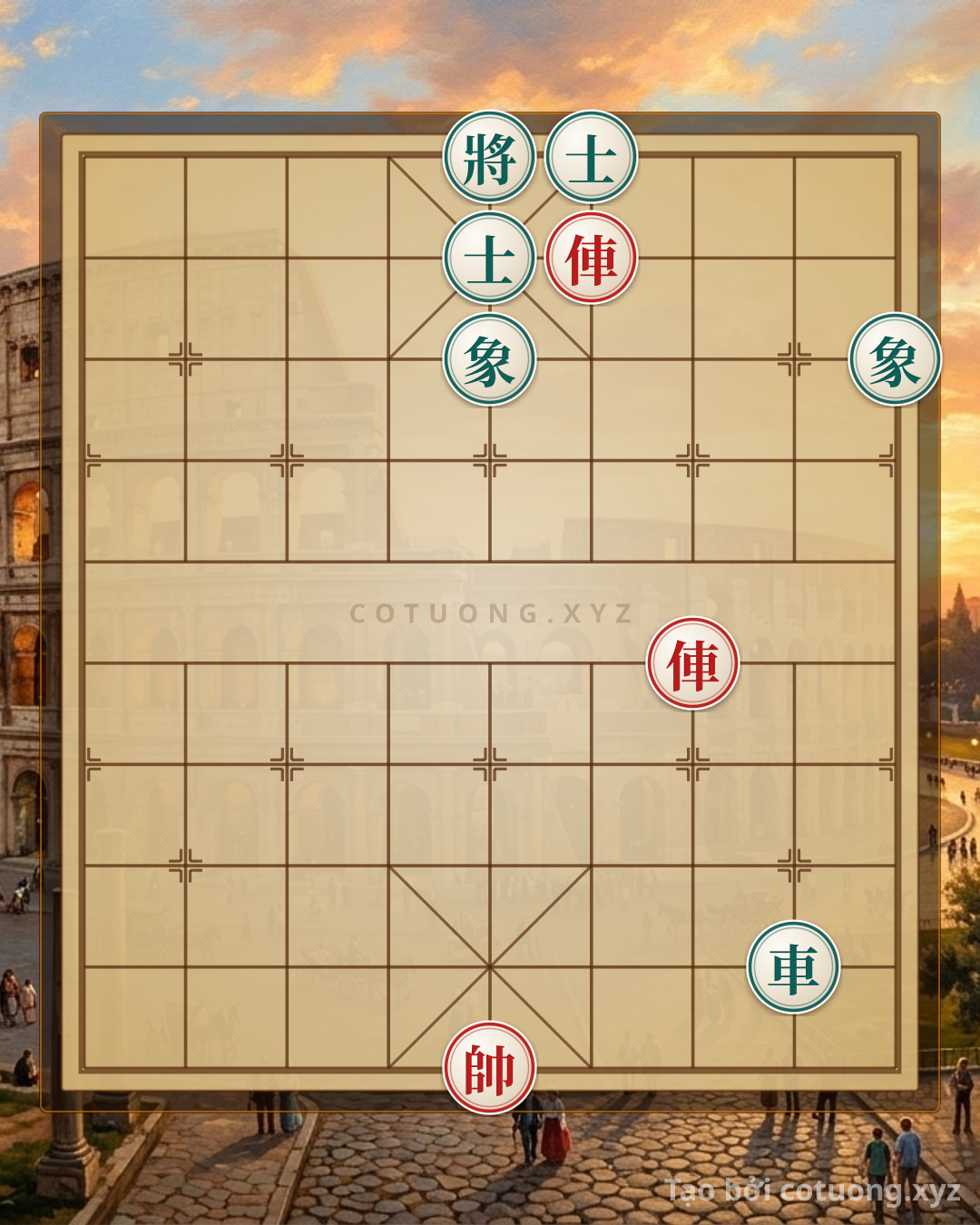 Challenge: Xiangqi Analysis: Red Rook Attacks Straight, Black Advisor Trapped - Counterattack or Wait? - Can you solve it?