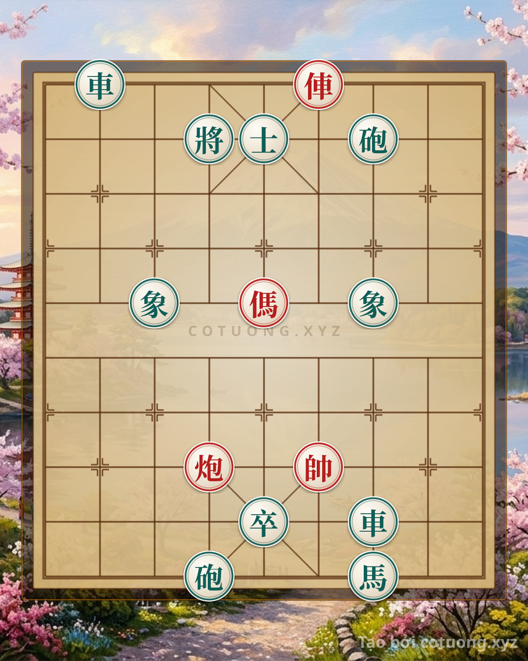 Challenge: Xiangqi Masterpiece Counterattack: Solving the Red Horse's Threat with the 'Empty Cannon' Strategy and Flipping the Board - Can you solve it?