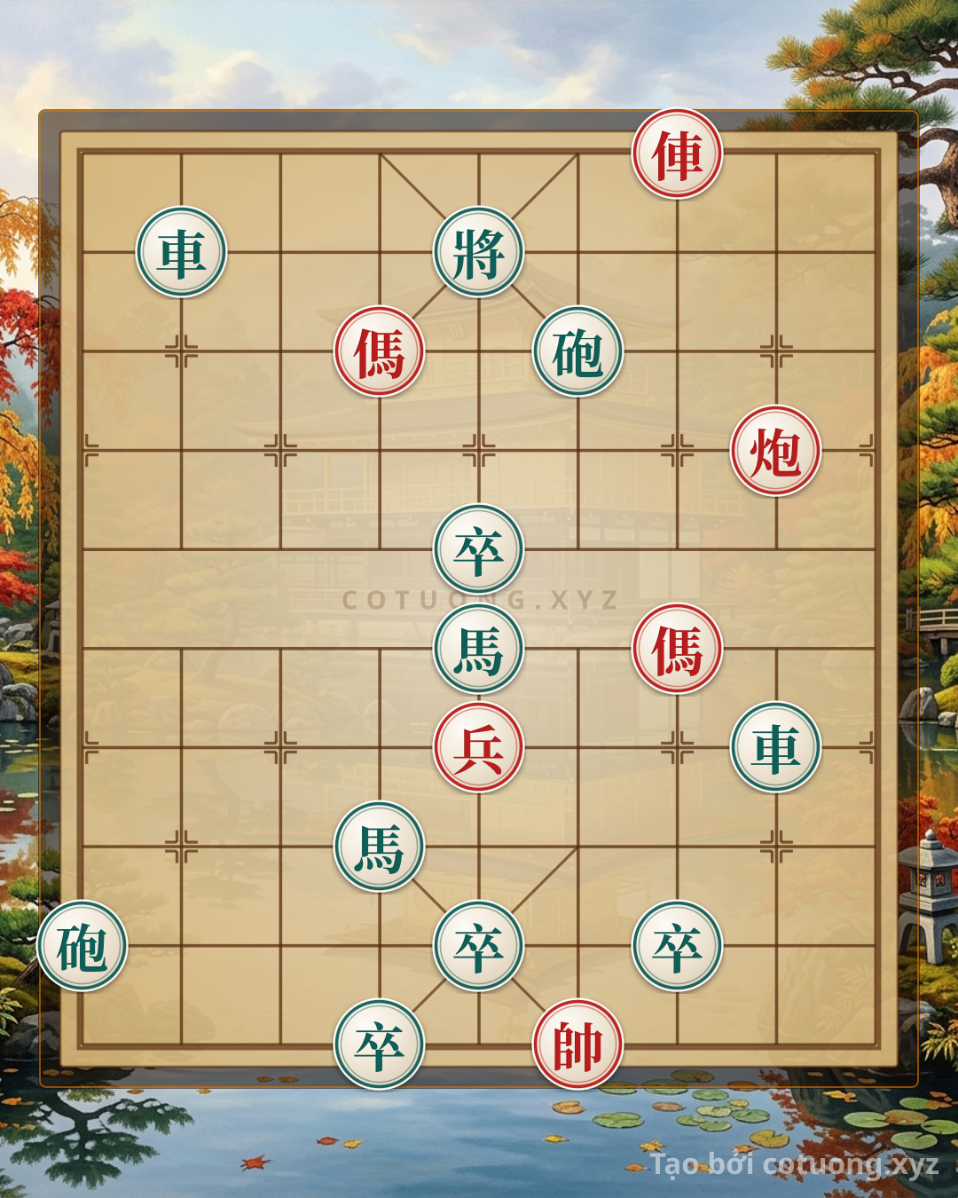 Challenge: Xiangqi One-Move Checkmate: Red Chariot on File 3, Five-Element Soldier Opens the Grave - Can you solve it?
