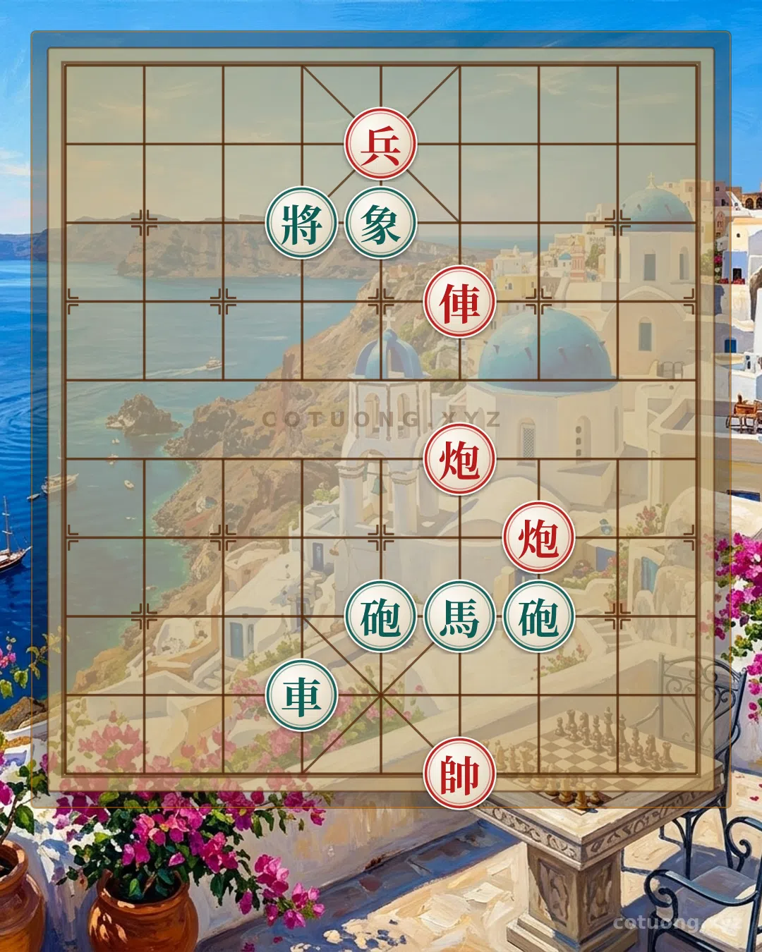 Thế cờ: The 'Empty Cannon' Formation in Xiangqi - The Black General's Defensive Strategy — Cờ Tướng Online