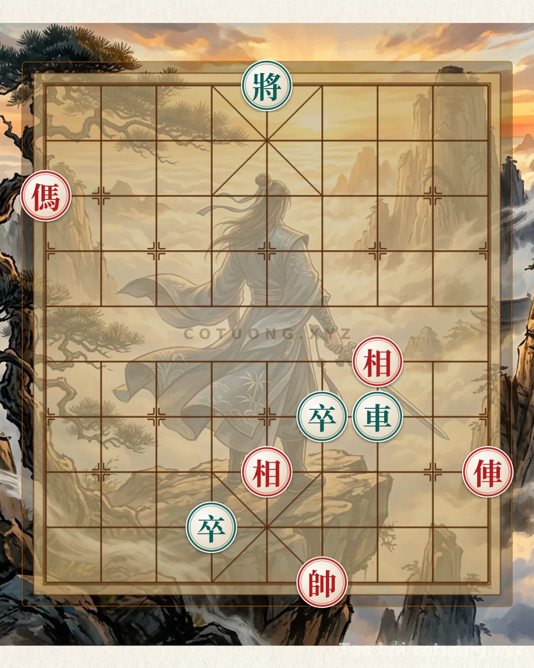 Thế cờ: Xiangqi: The Art of the Trap - Checkmate Strategy to Defeat the Black General in 5 Moves — Cờ Tướng Online