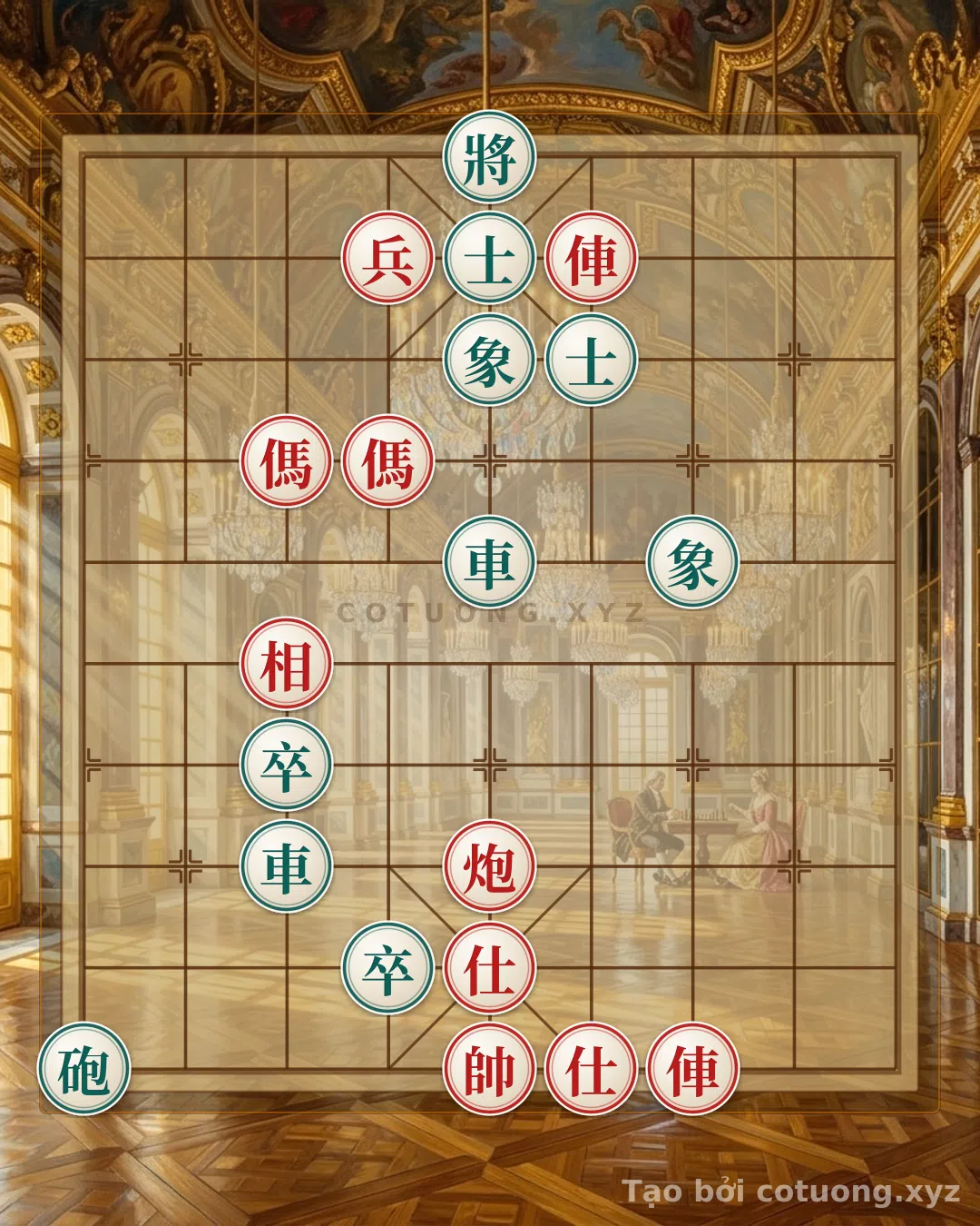 Challenge: Xiangqi: Red's Opening, Black's Deep Strategy - The Thrilling 'Double Horse Exchange' Formation - Can you solve it?