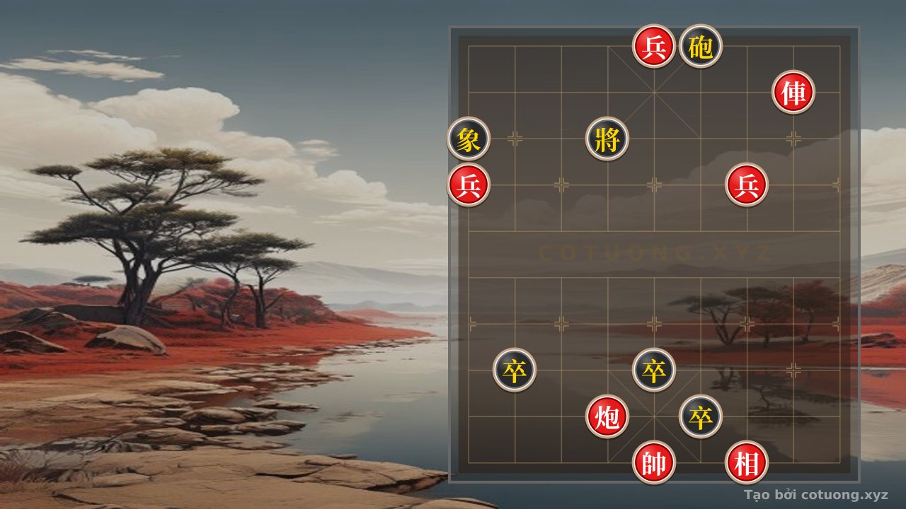 Thế cờ: Red Pawn on File 5, Rank 10: The 'Rushing Attack' Strategy to Defeat the Black Cannon in Xiangqi — Cờ Tướng Online