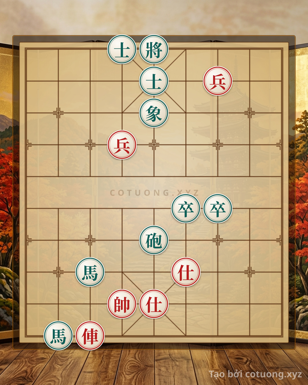 Challenge: The Red Rook Trap: Rook at 7th Rank, 6th File - The Trick to Lure the Black Advisor - Can you solve it?