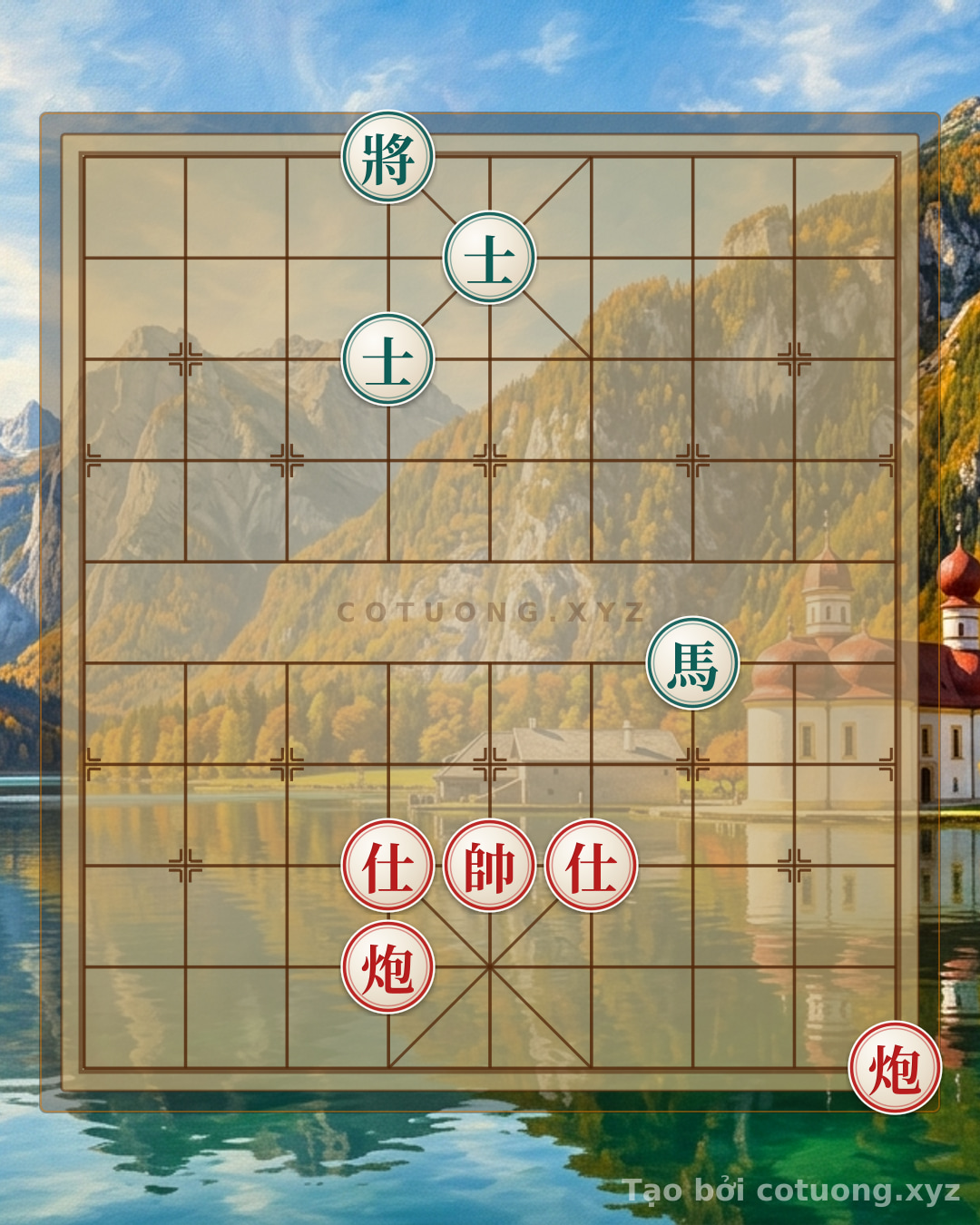 Challenge: Xiangqi Online: Black Defense Tactics Against Red's Double Cannons and Advisors - Can you solve it?