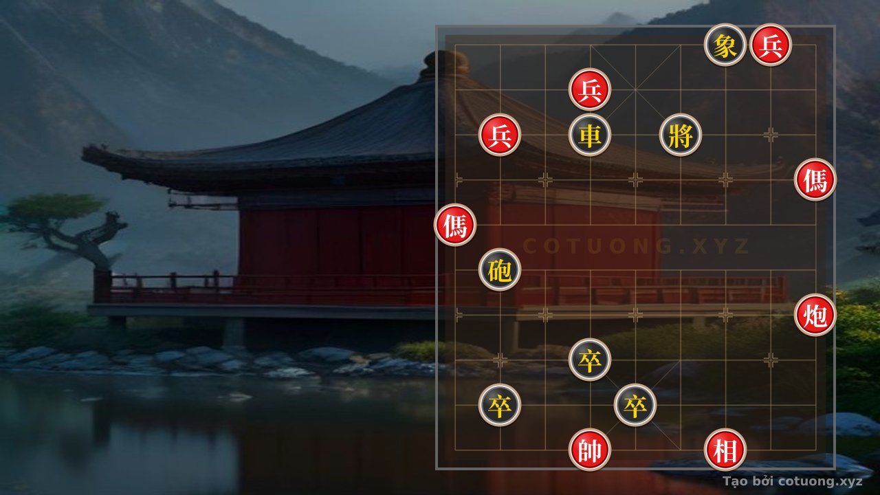 Thế cờ: Red General: Double Horse Legs Strategy, Black Cannon Trap — Cờ Tướng Online