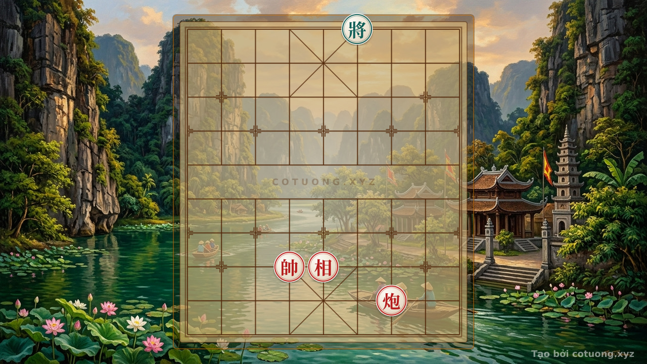 Thế cờ: Red's Offensive: The 'Cannon Checkmate' Strategy for the Fastest Checkmate — Cờ Tướng Online