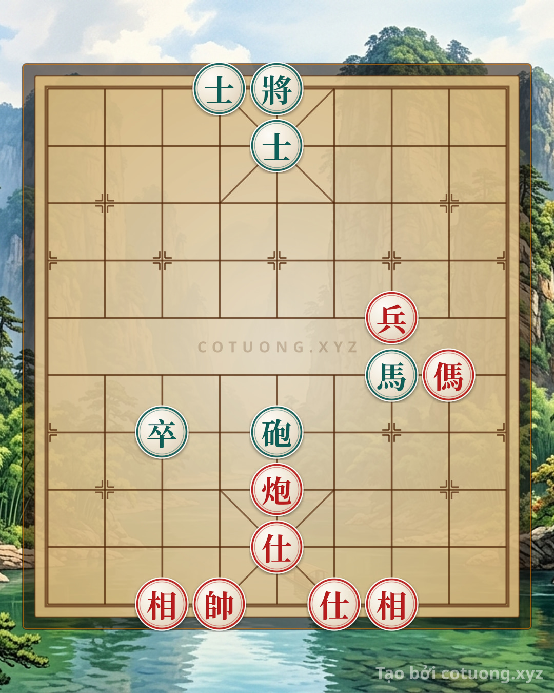 Challenge: Xiangqi Super Hard: Red Attacks the Black Advisor, Black Defends with Psychological Warfare - Can you solve it?