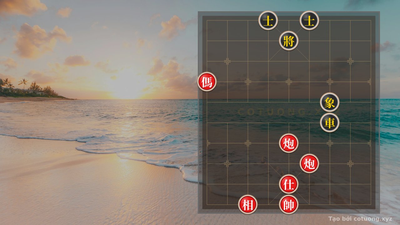 Thế cờ: Xiangqi: Strategy for Red's Coordinated Moves in the 'Black Advisor on File 4, Rank 10' Formation — Cờ Tướng Online