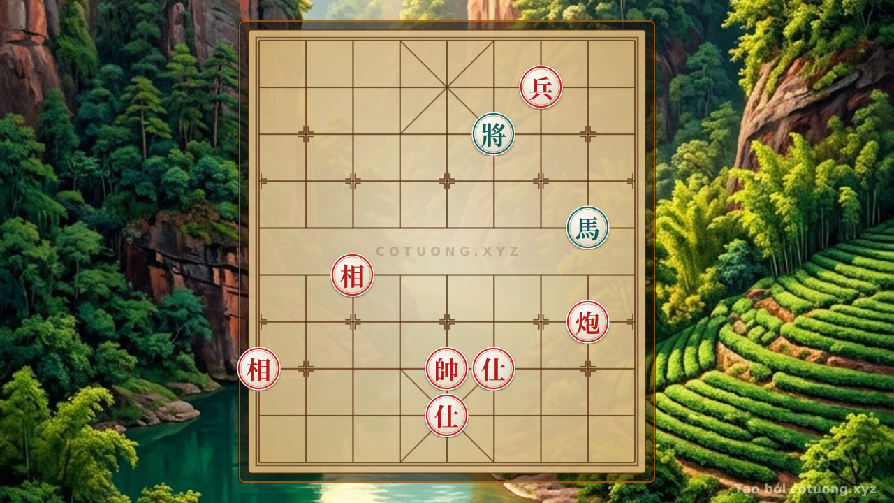 Thế cờ: Super Difficult Xiangqi: Black's Counterattack from a Surrounded Position — Cờ Tướng Online