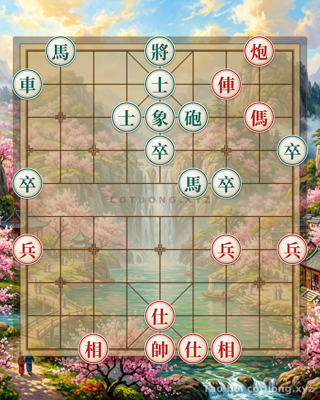 Thế cờ: Xiangqi Master's Secret: Rook-Cannon-Horse 3 Pawns vs. Rook-Cannon 2 Horses 4 Pawns - When the Move Decides to Overturn Heaven and Earth — Cờ Tướng Online