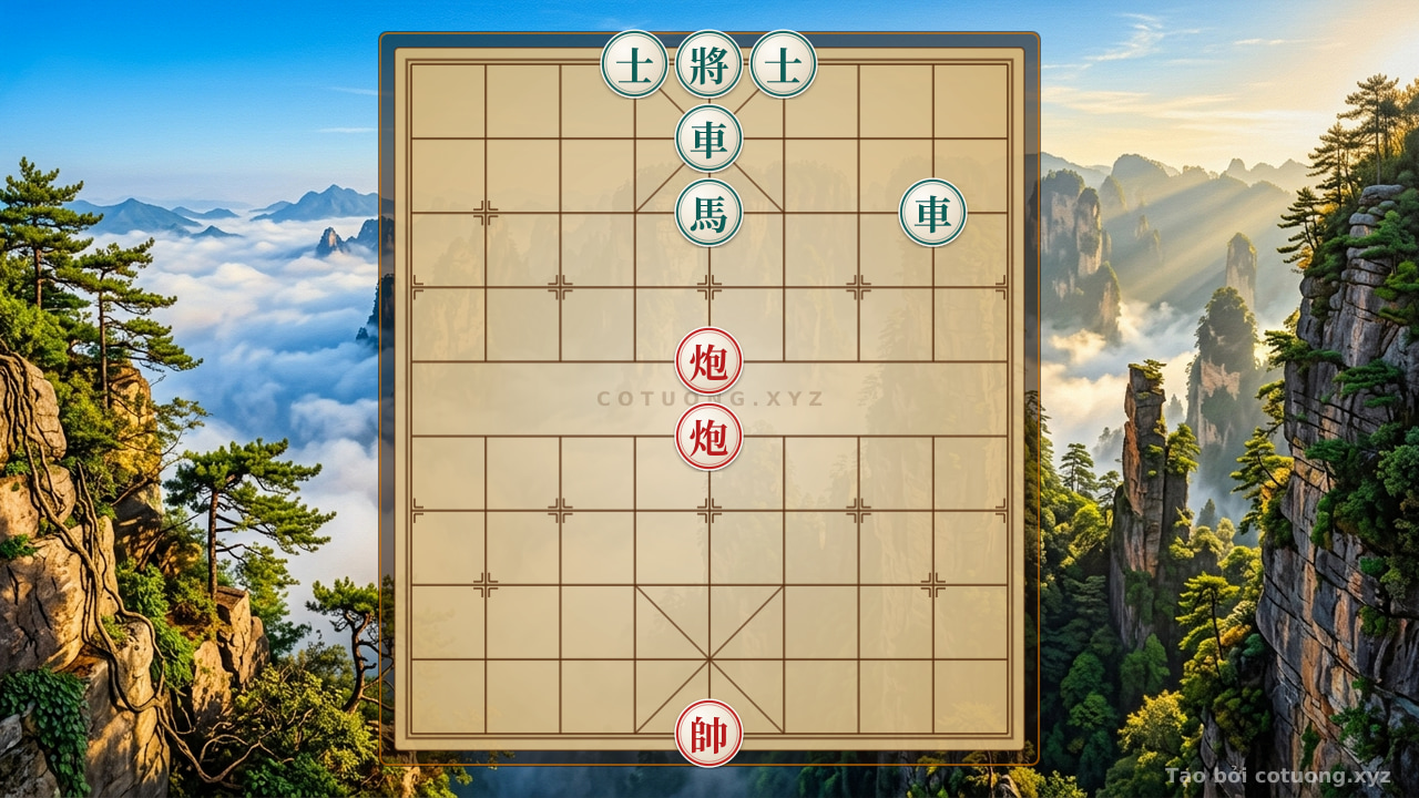 Thế cờ: Xiangqi: Breaking the Divine Barrier with a Straight Rook Charge — Cờ Tướng Online