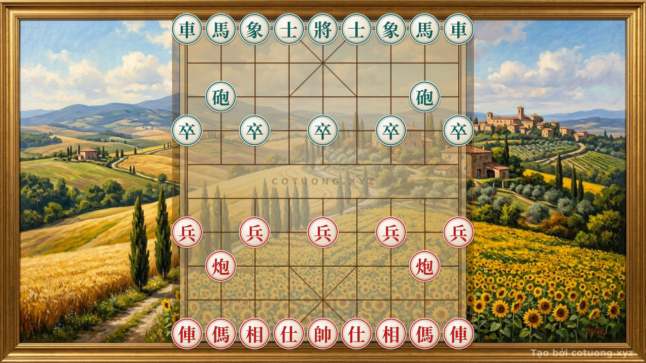 Thế cờ: 'Cannon (Pháo) Attacks Straight Line 10' - Strong Defensive Strategy When Black Only Has King & 2 Pawns! Secret Tips to Reverse the Game from a 'Death Position' — Cờ Tướng Online