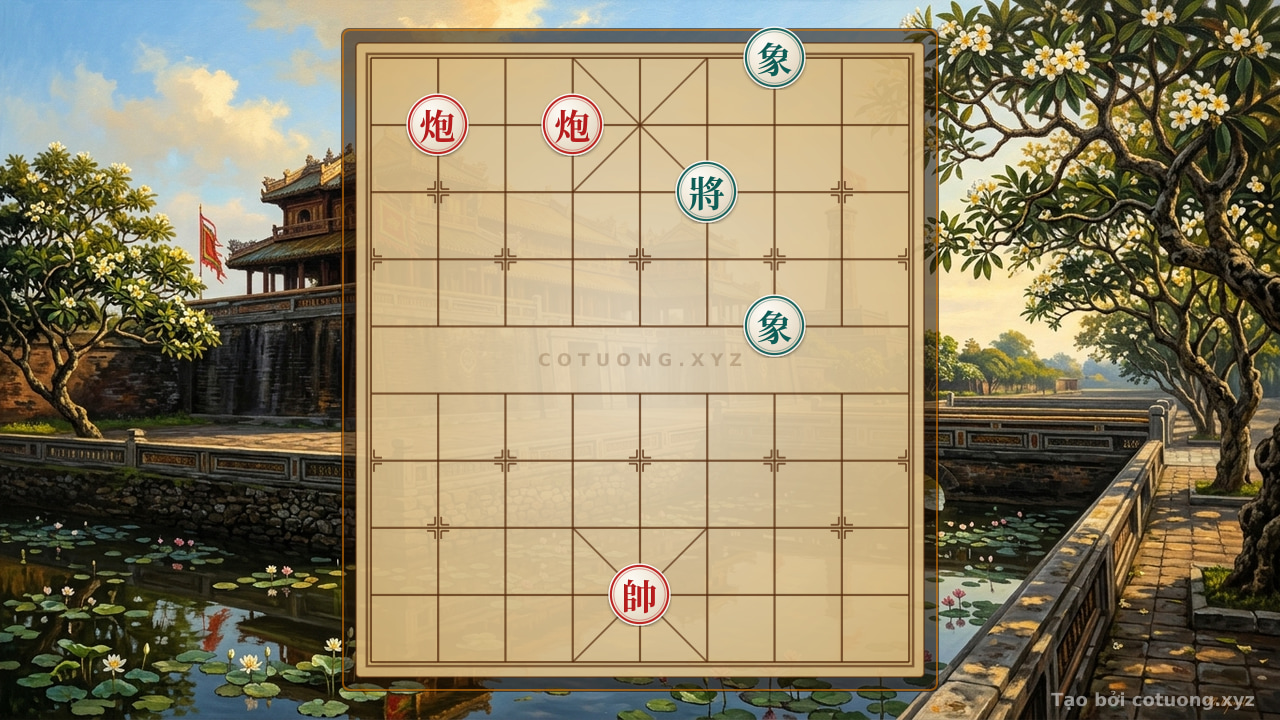 Thế cờ: Defeat the Red General - The Hidden Master of Xiangqi — Cờ Tướng Online