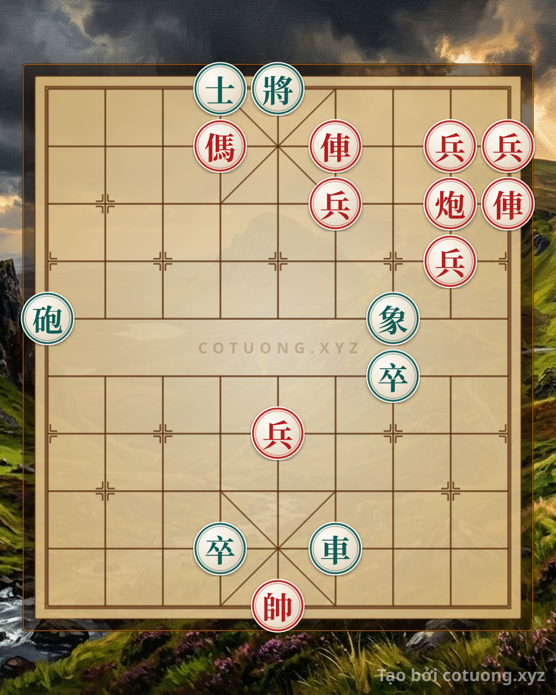 Challenge: Xiangqi Analysis: Red's Double Horse vs Black Cannon - Decisive Moves to Win - Can you solve it?
