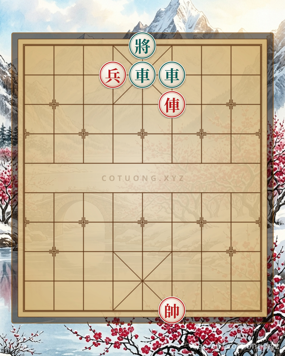 Challenge: Xiangqi: Red Wins with Chariot and Pawn - Chess Position Analysis 1/10 - Can you solve it?