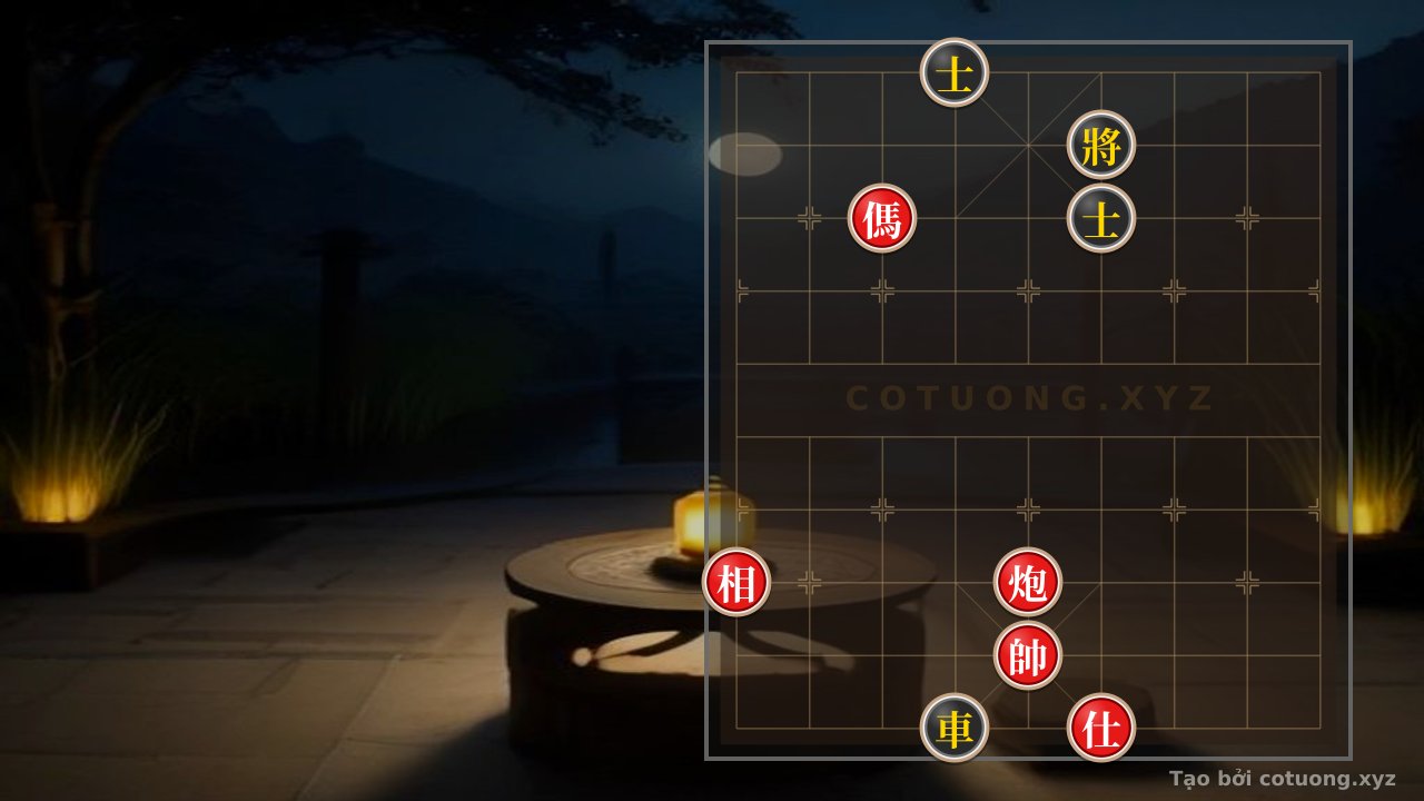 Thế cờ: Xiangqi Counterattack: The 'Double Horse Crossing' Strategy Ends in a Surprising 3-Move Checkmate — Cờ Tướng Online