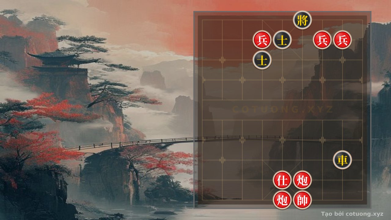 Thế cờ: Xiangqi: Red Strategy - Black Chariot on 8th Rank 3 Challenge — Cờ Tướng Online