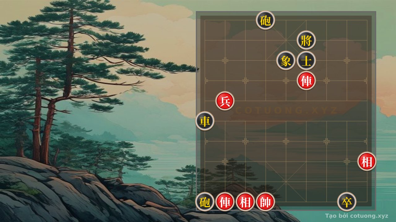 Thế cờ: Black Cannon Trapped: Counterattack Strategy Decides the Game — Cờ Tướng Online