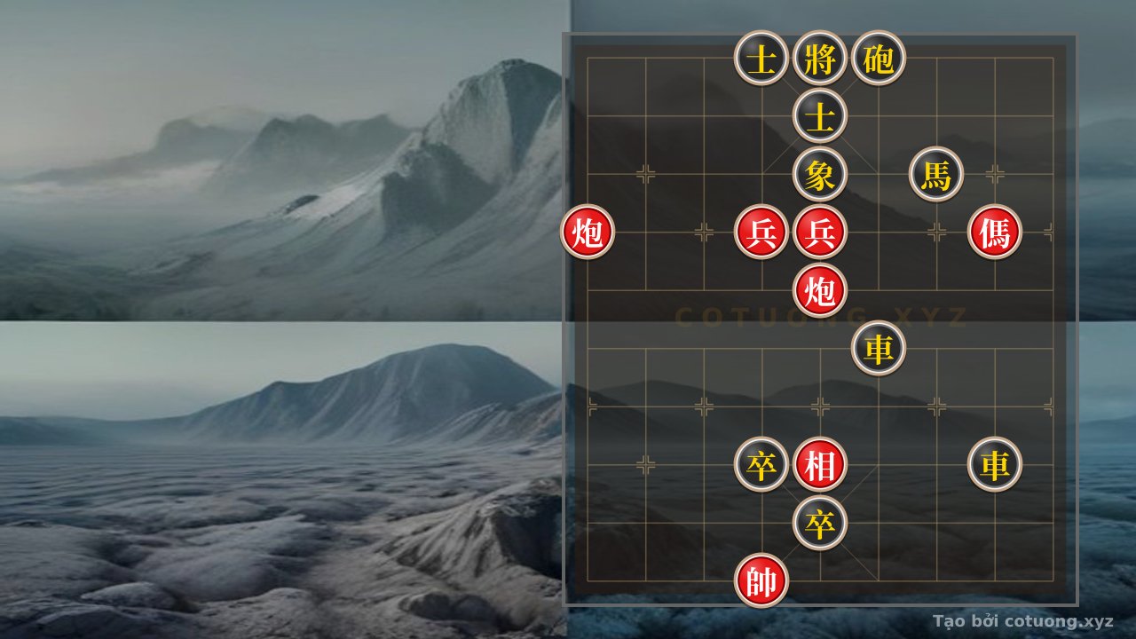 Thế cờ: Red General's Opening: Analyzing the Black Chariot on 6-5 with Red Cannon Preparation — Cờ Tướng Online
