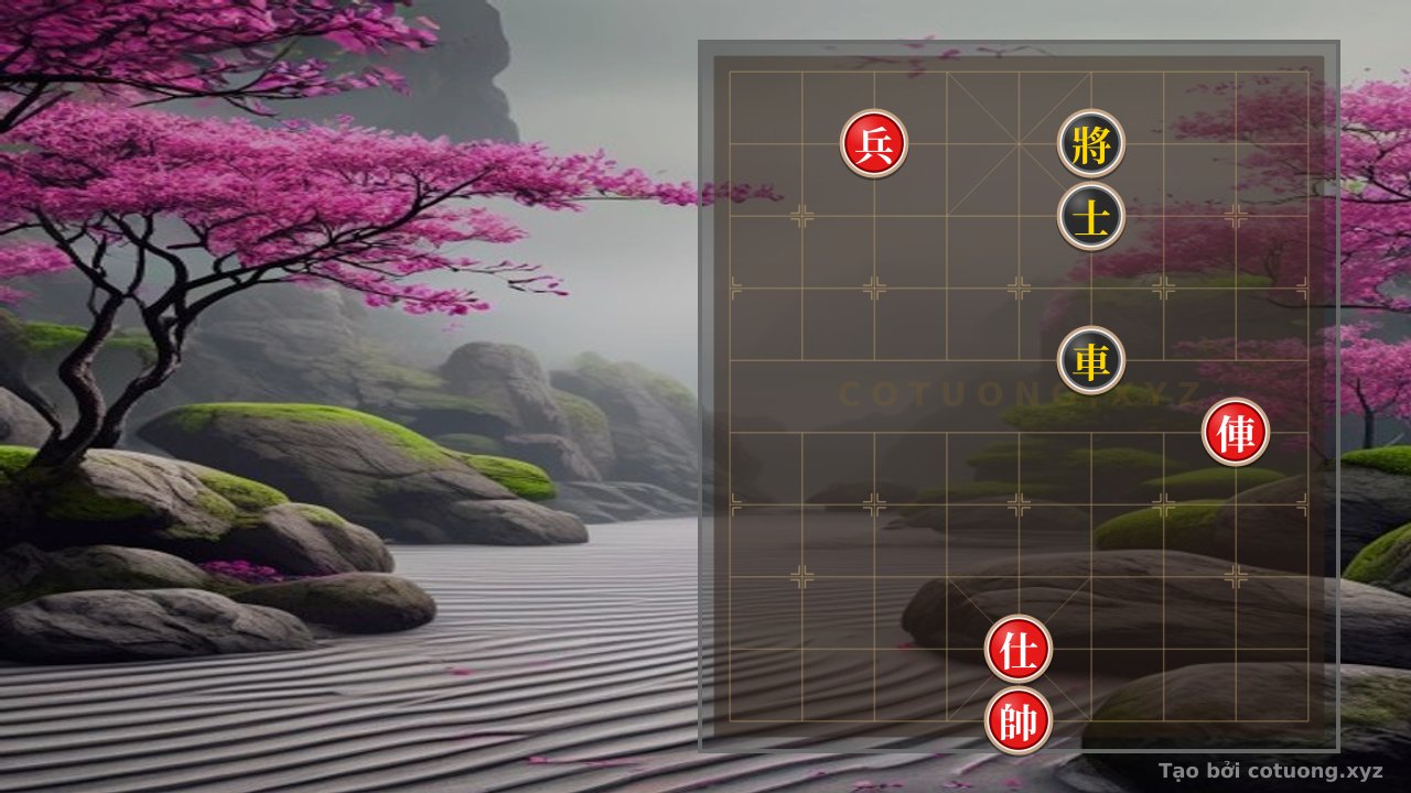 Thế cờ: Red Pawn on 7th File, 9th Rank: Strategy to Defeat the Black General in 6 Moves — Cờ Tướng Online