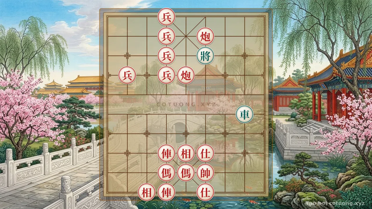 Thế cờ: The Deadly Trap in Xiangqi: The Red Army's Crushing Ambush, Black's Hopeless Defense — Cờ Tướng Online