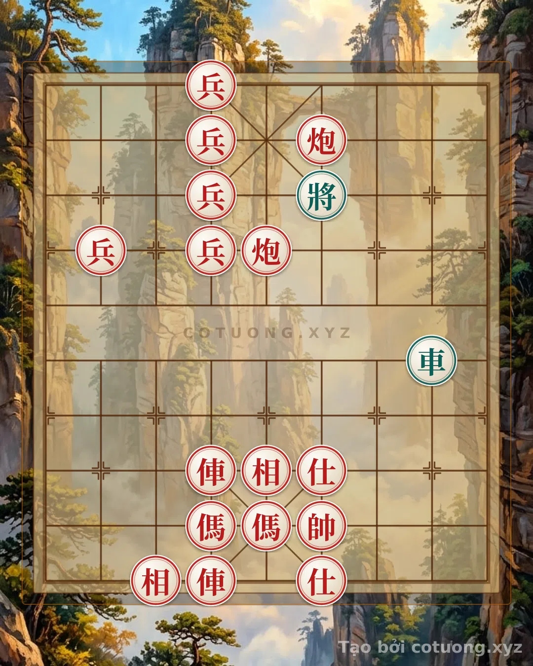 Thử Thách: Bẫy Chết Người Trong Cờ Tướng: Thế Trận Đỏ Áp Đảo, Đen Bất Lực - Bạn có thể giải được?