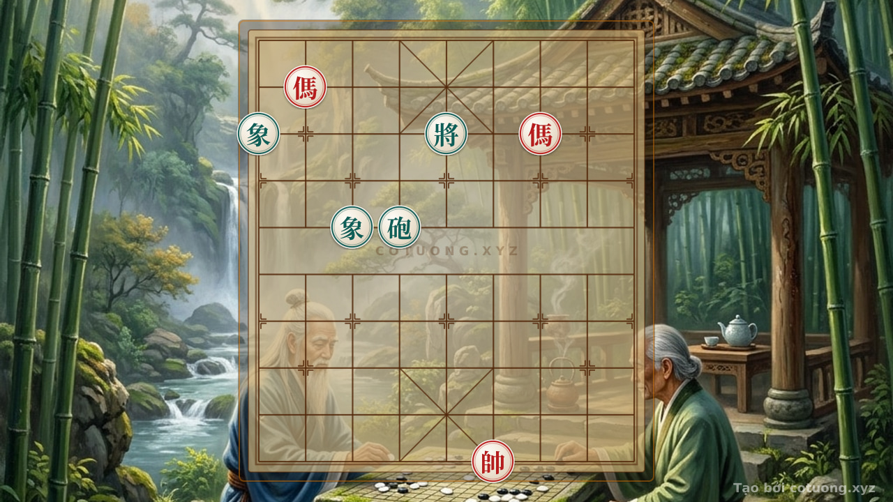 Thế cờ: The Red Onslaught: Bloodshed on Lane 8, Chariot Piercing the Black's Key Piece – Decoding the Strategy of the Key Position — Cờ Tướng Online