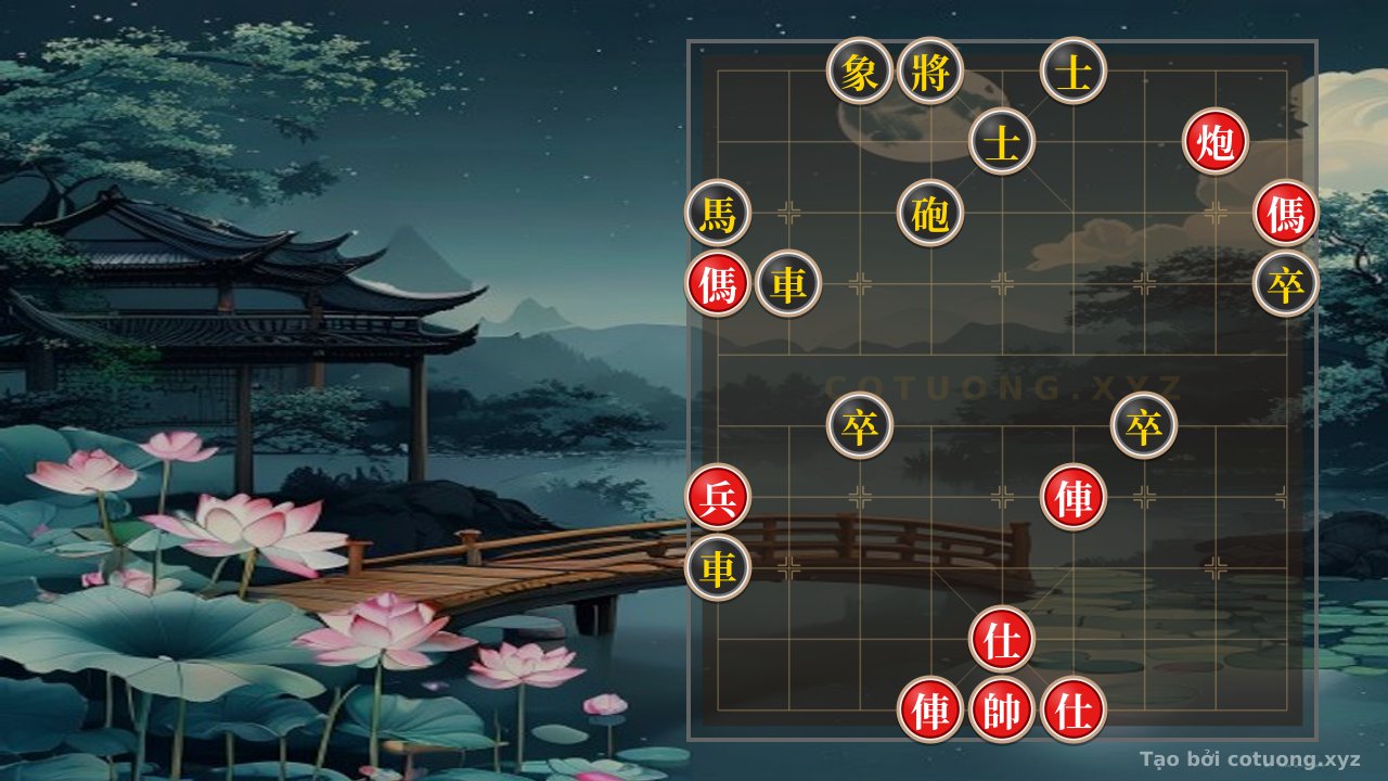Thế cờ: Mysteries of a Classic Endgame: When Red's Chariot-Pair, Cannon, and Horses Face Black's Formidable Forces - Can They Escape the Checkmate Trap? — Cờ Tướng Online