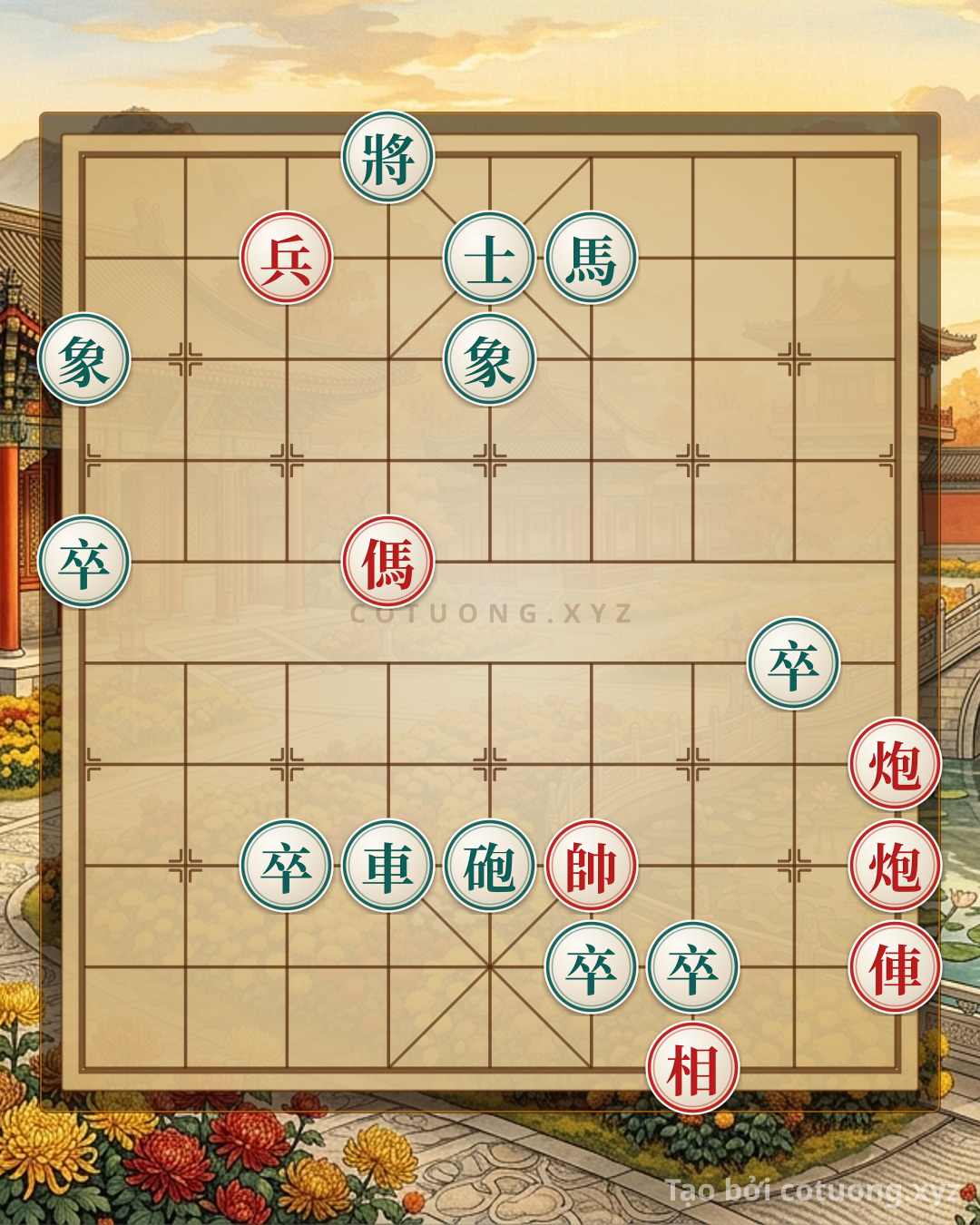 Challenge: Xiangqi Position 'Red Horse Attacks File 6' - Defense Tips for Black - Can you solve it?