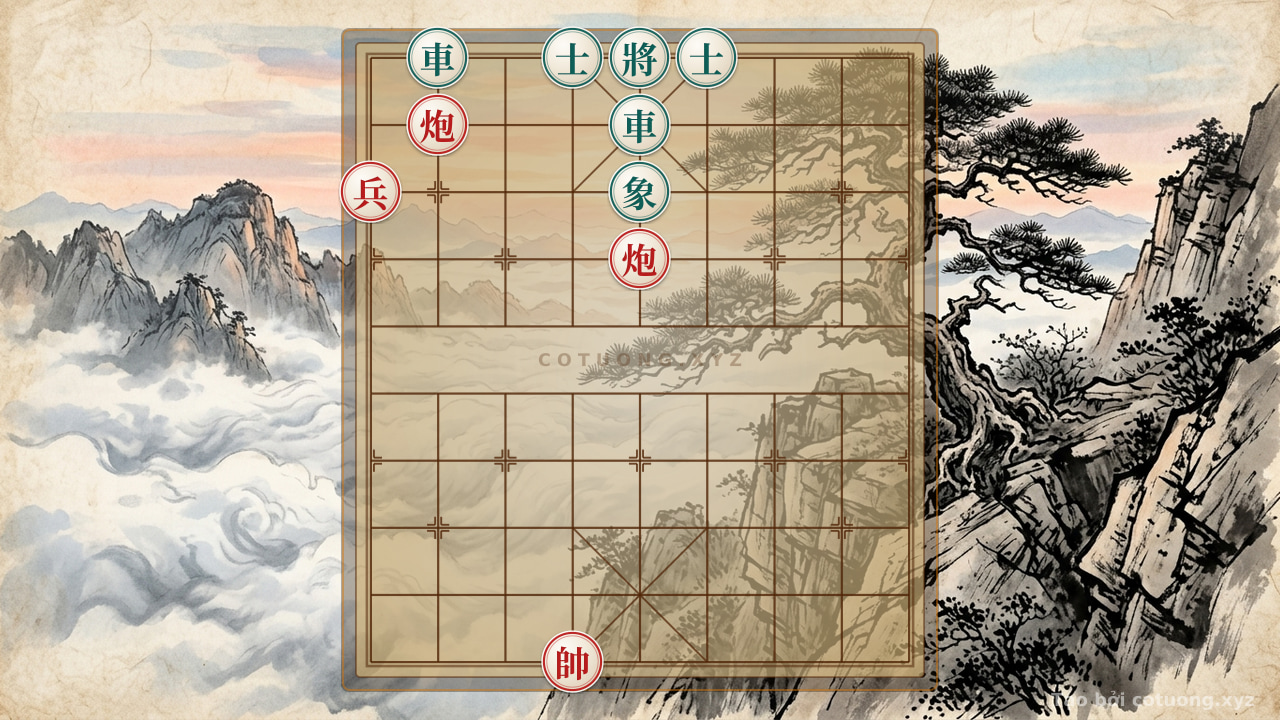 Thế cờ: The Secret to Counterattacking from the 'Black Rook on File 2' Position - Defensive Counterattack Tactics in Chinese Chess — Cờ Tướng Online