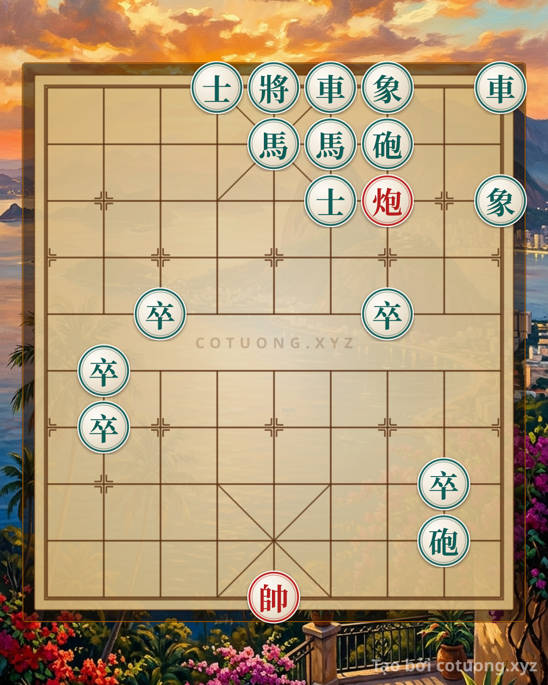 Challenge: Xiangqi Strategy: The Decisive Strike from the Red Cannon on File 3, Rank 8 - Can you solve it?