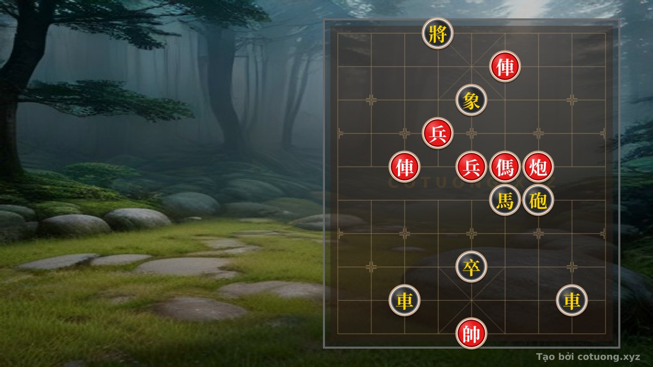 Thế cờ: The 'Empty Cannon Spear' Trick - Red's 7/10 Position: 