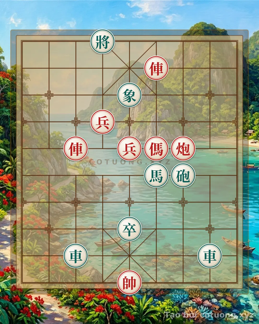 Thử Thách: Bí kíp 'Pháo Trống Đâm Thọc' - Thế cờ Đỏ 7/10: 