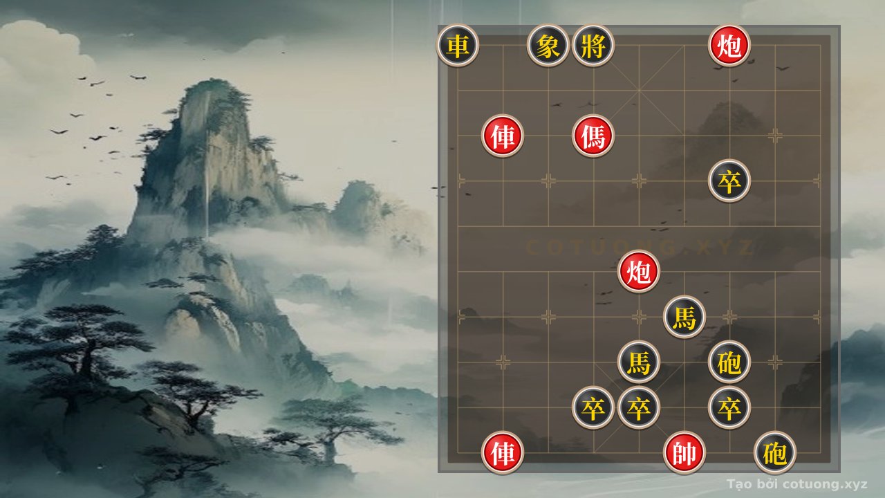 Thế cờ: The Royal Trap: When Two Red Chariots Shatter the Black Defense Fortress in Position #51d6 — Cờ Tướng Online