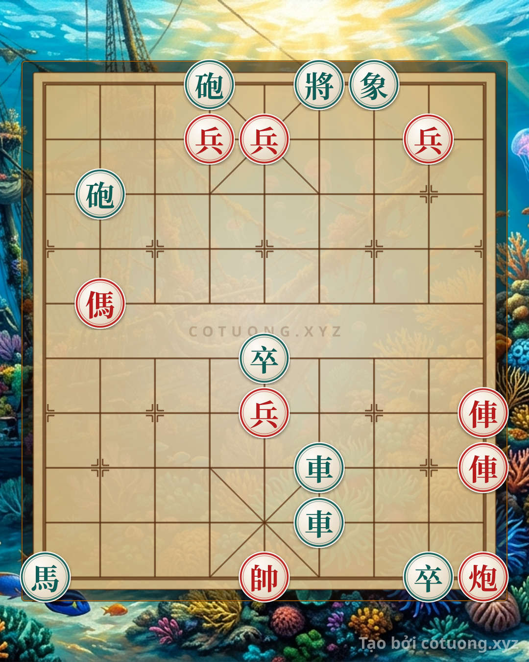 Challenge: Classic Xiangqi: How to Red Checkmate Black with Two Rooks in 9 Moves - Can you solve it?