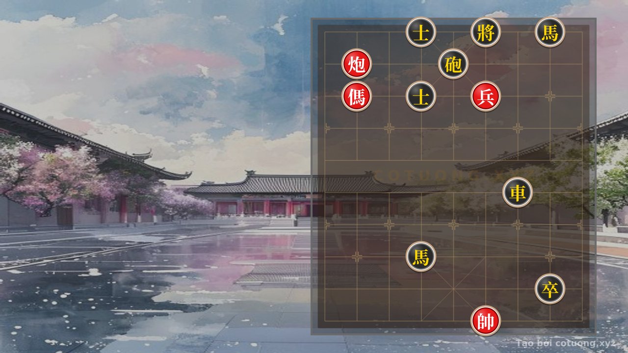 Thế cờ: The deadly trap in the 'Black Horse Interlocking' formation - Warning for the Red player — Cờ Tướng Online