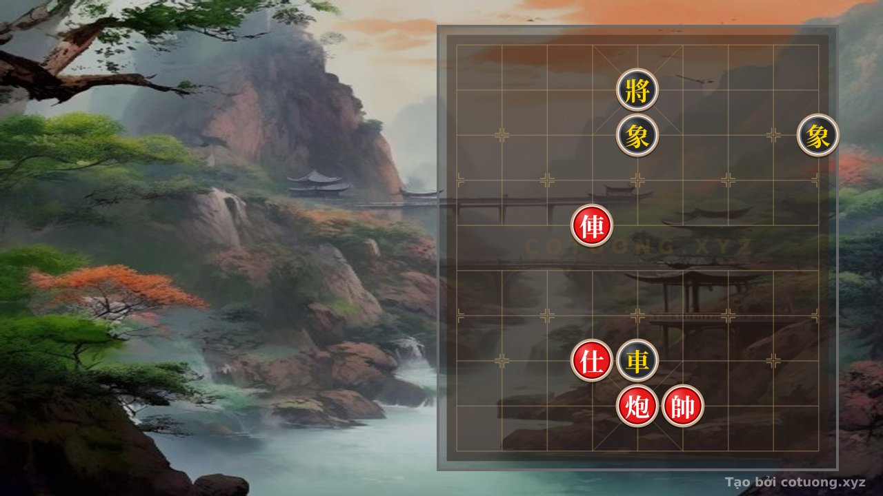 Thế cờ: 'ACTIVE ACTION' – Red's 'Chariot Cannon' Hidden Pattern Against Black's Elephant Formation: 