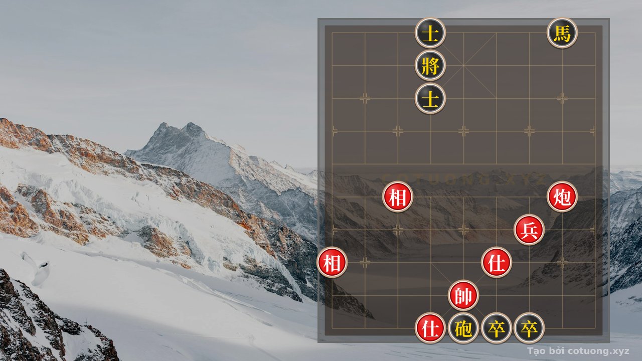 Thế cờ: Red General Chess: Defensive Counterattack Artistry in the Double Horse Face-to-Face Formation — Cờ Tướng Online