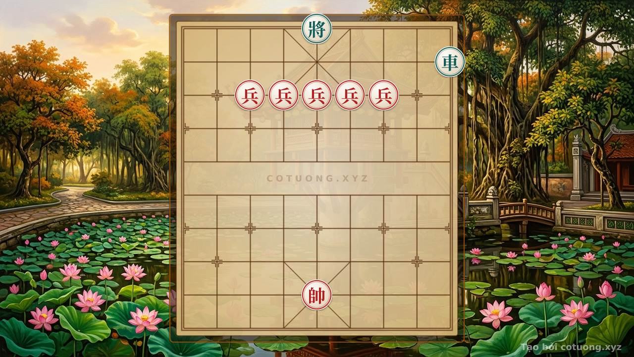 Thế cờ: Xiangqi: Black Rook and 5 Red Cannons - A Brutal Strategy Like the Battle of Bạch Đằng — Cờ Tướng Online
